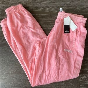Pink Adidas track pants
